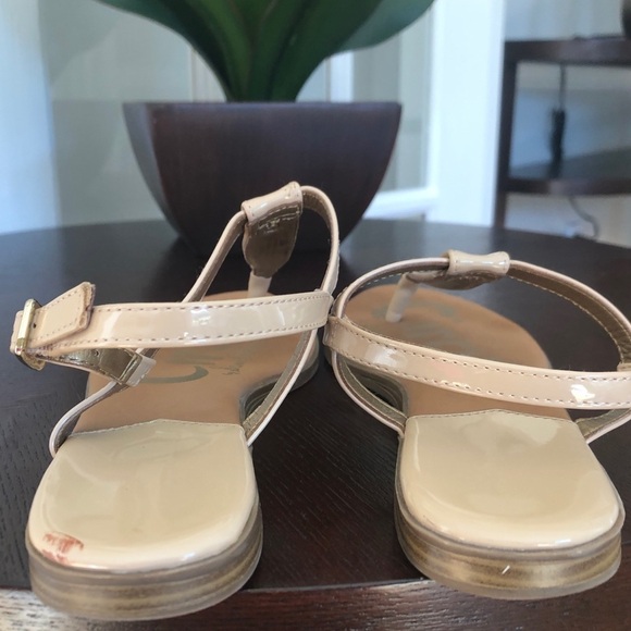 Circus by Sam Edelman Cayden nude patent T strap sandal shoes size 6 - Picture 5 of 9